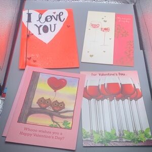 Lot of 4 Romantic/Love/Valentine’s Greeting Cards
